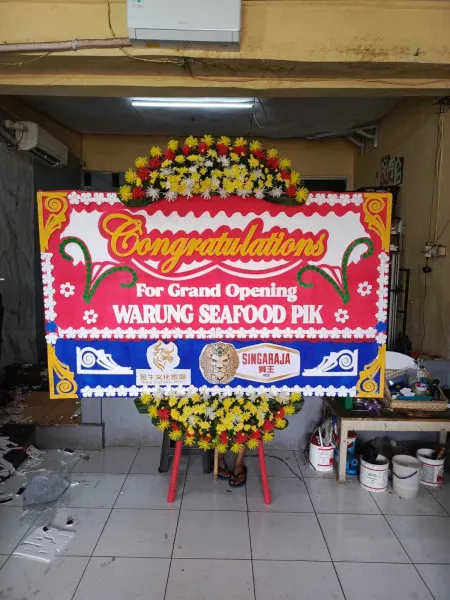 Papan Bunga Ucapan Selamat Siak